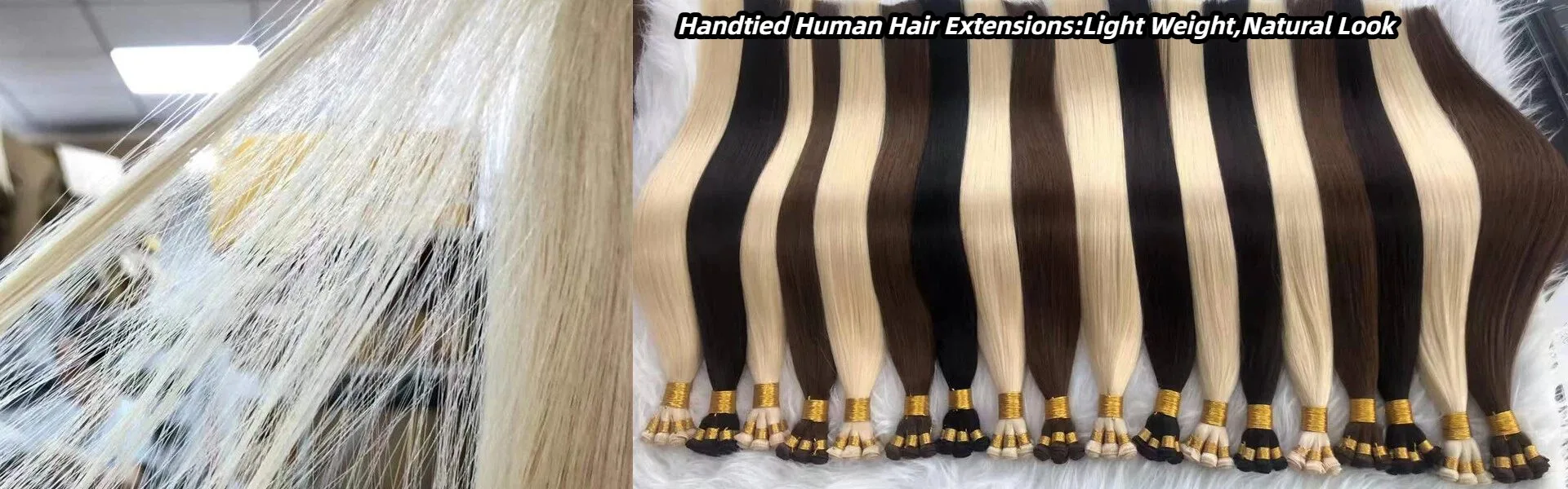 Extensiones atadas a mano