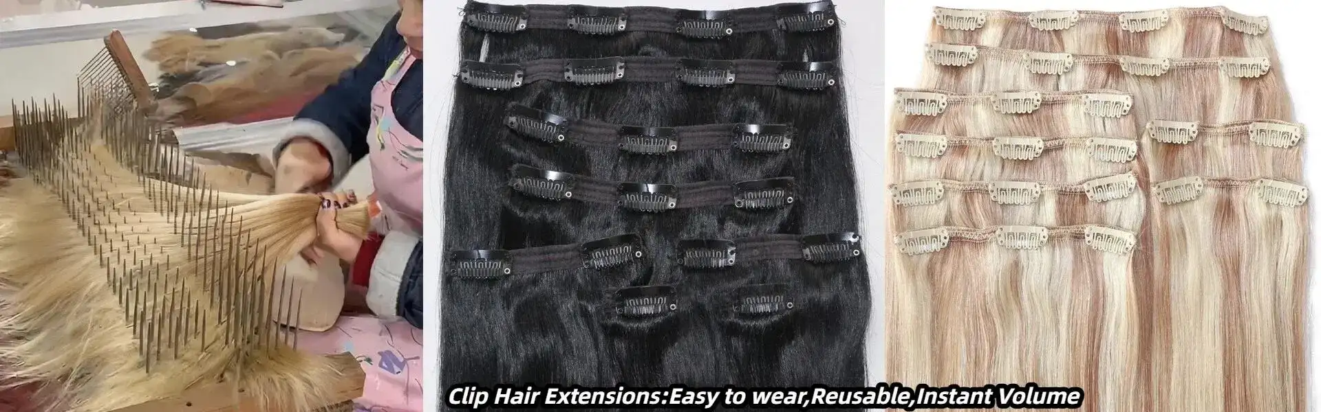 Extensiones de cabello con clip