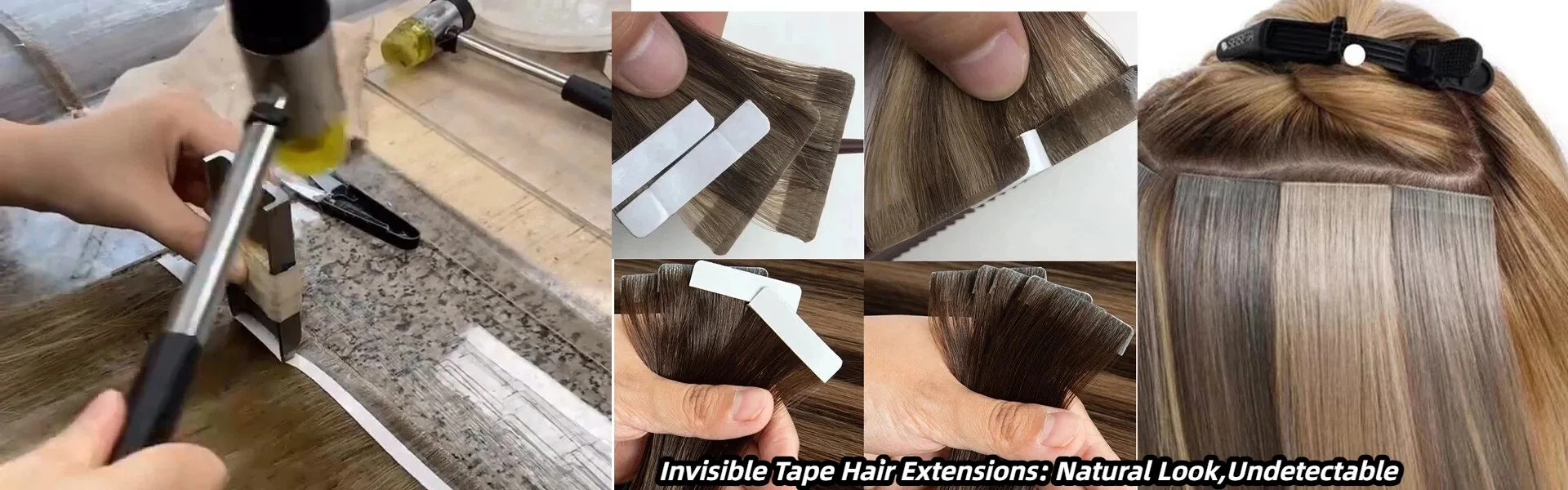 Extensiones de cabello con cinta invisible