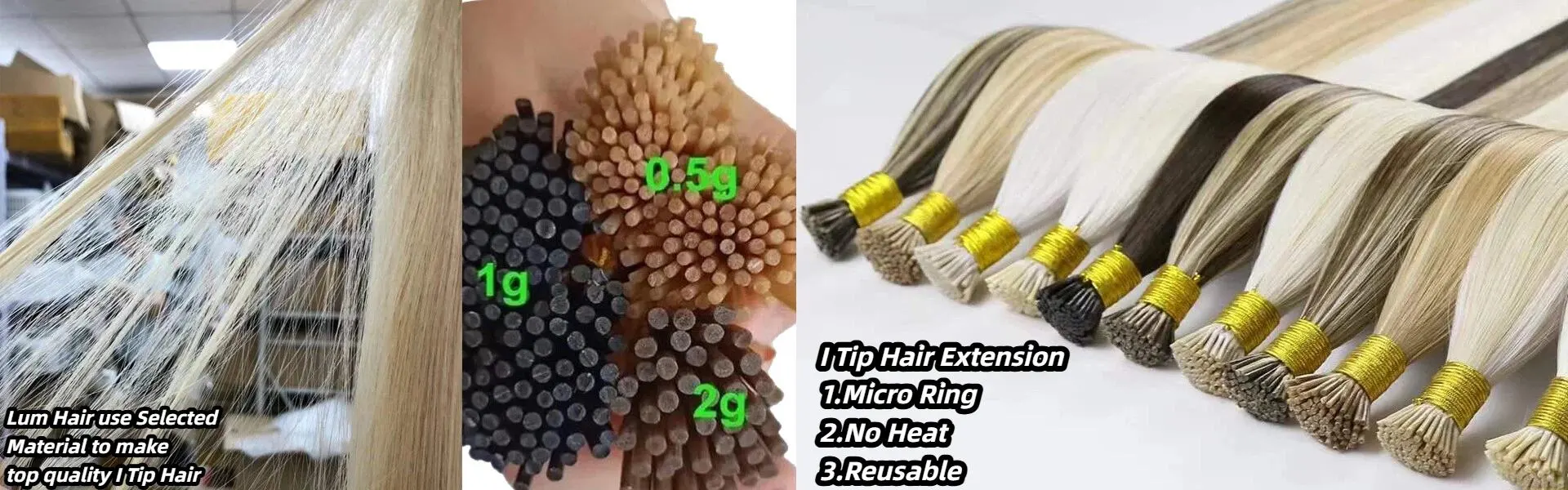 Inclino las extensiones de cabello