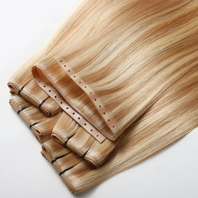 Extensiones de cabello con trama de mariposa