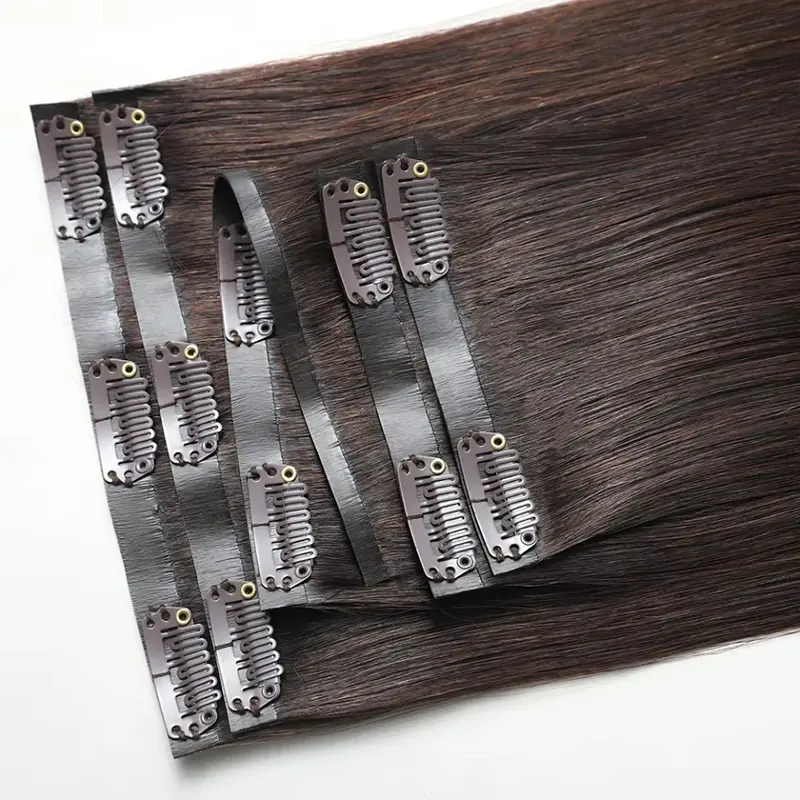 Extensiones de cabello sin costuras con clip