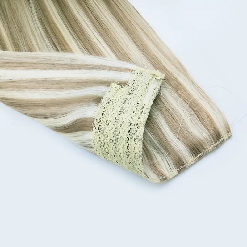 Extensiones de halo de cabello humano